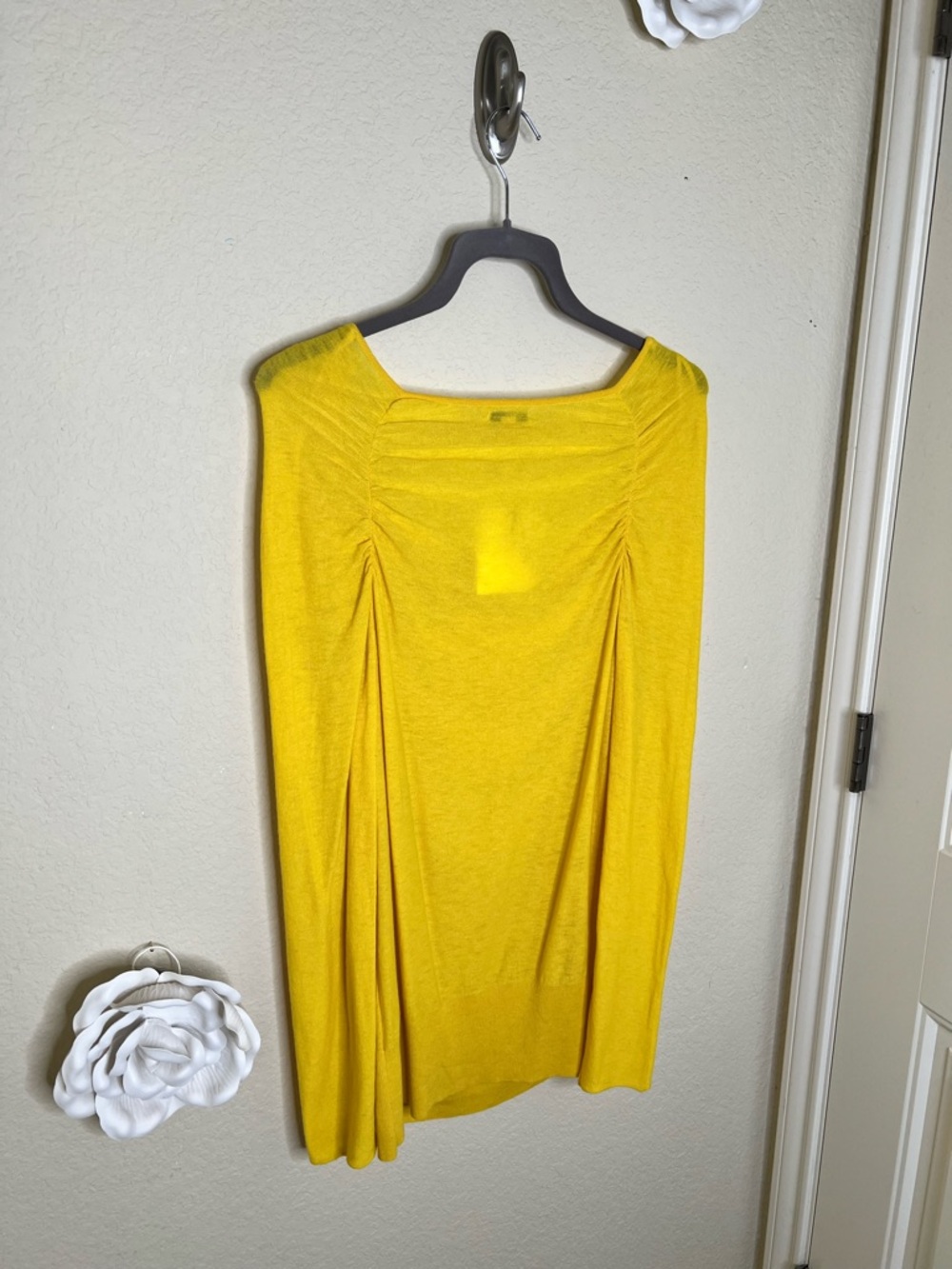 NTM Anthro Leifsdottir Marigold Draped Cowl Sweater Button Detail Boho Artsy L - Picture 16 of 16